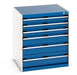 Cubio Drawer Cabinet With 6 Drawers (WxDxH: 800x750x900mm) - Part No:40028115