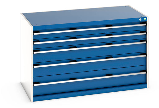 Cubio Drawer Cabinet With 5 Drawers (200Kg) (WxDxH: 1300x750x800mm) - Part No:40030008