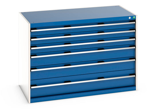 Cubio Drawer Cabinet With 6 Drawers (WxDxH: 1300x750x900mm) - Part No:40030085