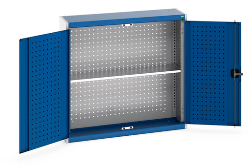 Cubio Cupboard With Perfo Backpanel And 1X Shelf (WxDxH: 1050x325x1000mm) - Part No:40031069