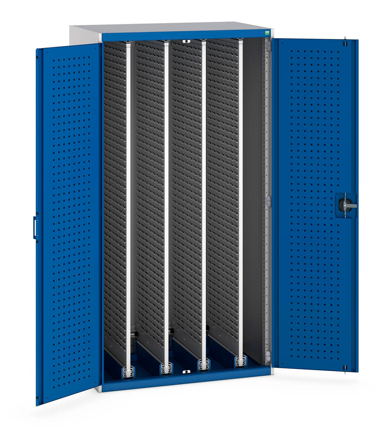 Bott Cubio Cupboard Perfo Doors, 4X Sliding Louvre Panels (WxDxH: 1050 ...