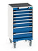 Cubio Mobile Cabinet With 7 Drawers & Top Tray / Mat (WxDxH: 525x525x985mm) - Part No:40402021