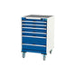 Cubio Mobile Cabinet With 6 Drawers & Top Tray / Mat (WxDxH: 650x650x985mm) - Part No:40402035