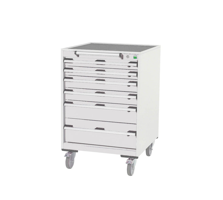 Bott Cubio Mobile Cabinet With 6 Drawers & Top Tray / Mat (WxDxH: 650x650x985mm) - Part No:40402035