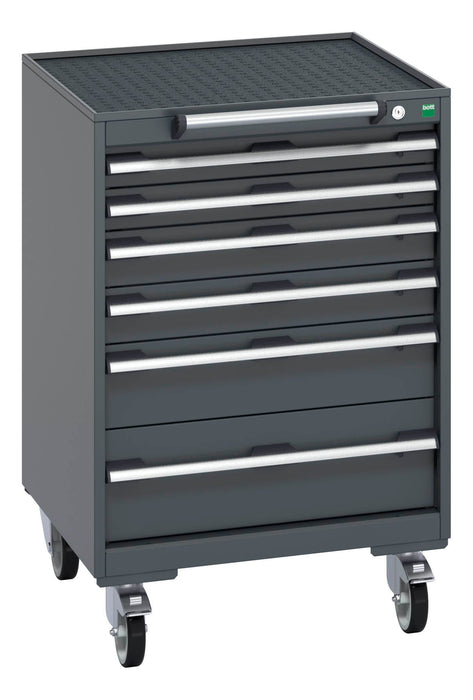 Bott Cubio Mobile Cabinet With 6 Drawers & Top Tray / Mat (WxDxH: 650x650x985mm) - Part No:40402035