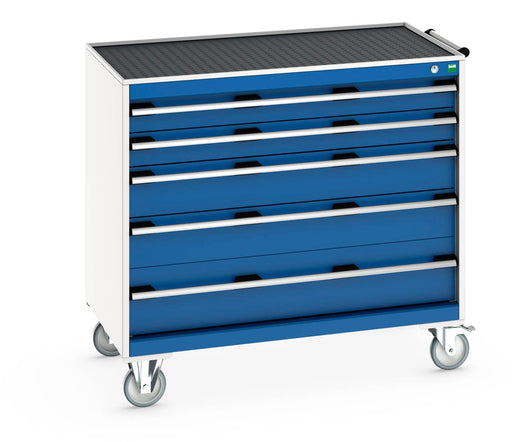 Cubio Mobile Cabinet With 5 Drawers & Top Tray / Mat (WxDxH: 1050x650x985mm) - Part No:40402075