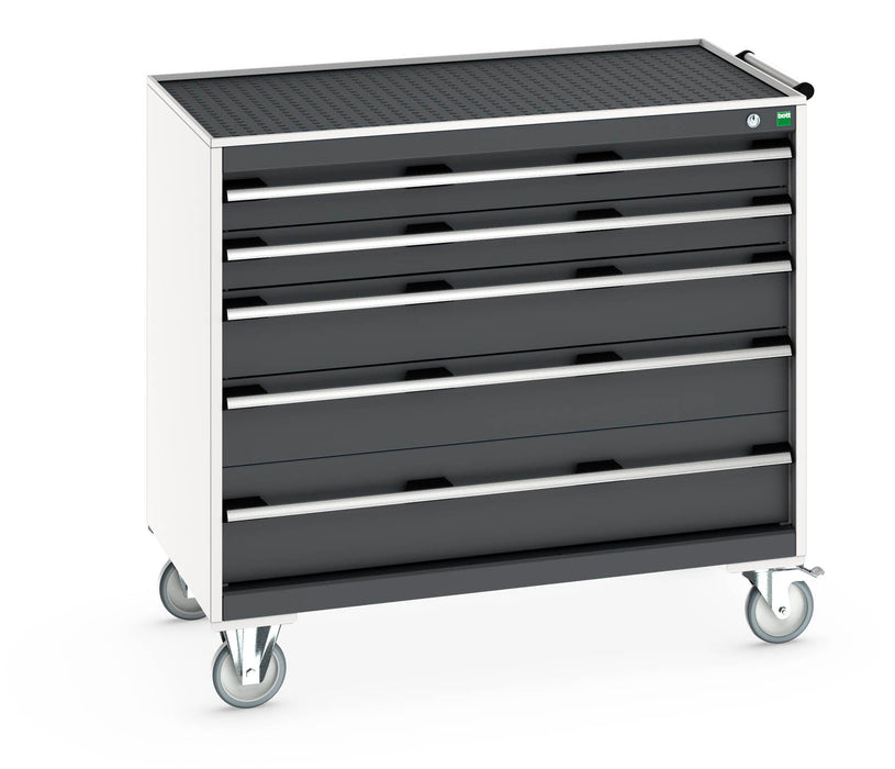 Bott Cubio Mobile Cabinet With 5 Drawers & Top Tray / Mat (WxDxH: 1050x650x985mm) - Part No:40402075