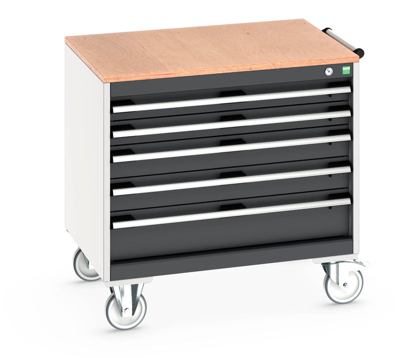 Bott Cubio Mobile Cabinet With 5 Drawers & Multiplex Worktop (WxDxH: 800x650x790mm) - Part No:40402153