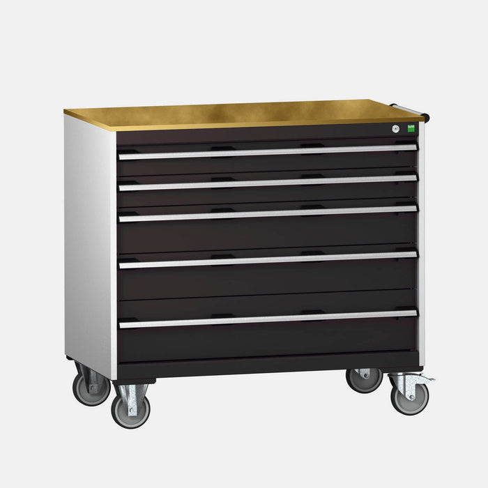 Bott Cubio Mobile Cabinet With 5 Drawers & Multiplex Worktop (WxDxH: 1050x650x990mm) - Part No:40402165