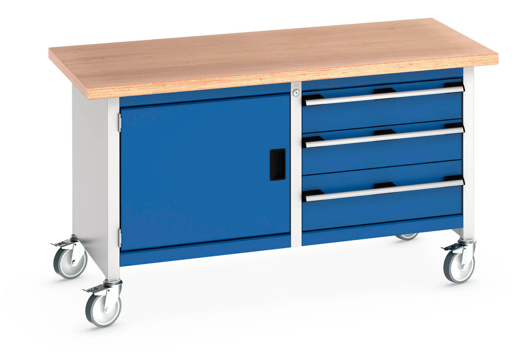Bott Cubio Mobile Storage Bench (Mpx) Full Cupboard / 3 Drawers (WxDxH: 1500x750x840mm) - Part No:41002100