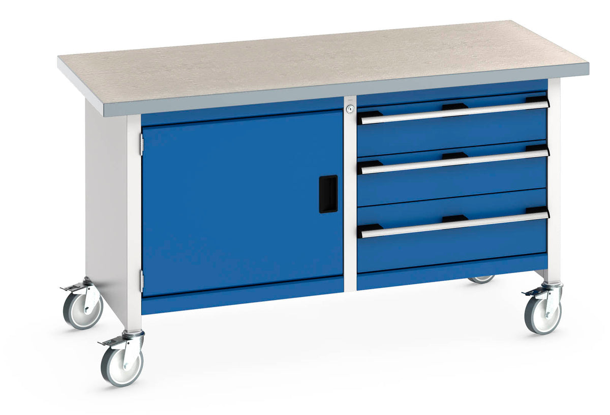 Bott Cubio Mobile Storage Bench (Lino) Full Cupboard / 3 Drawers (WxDx ...