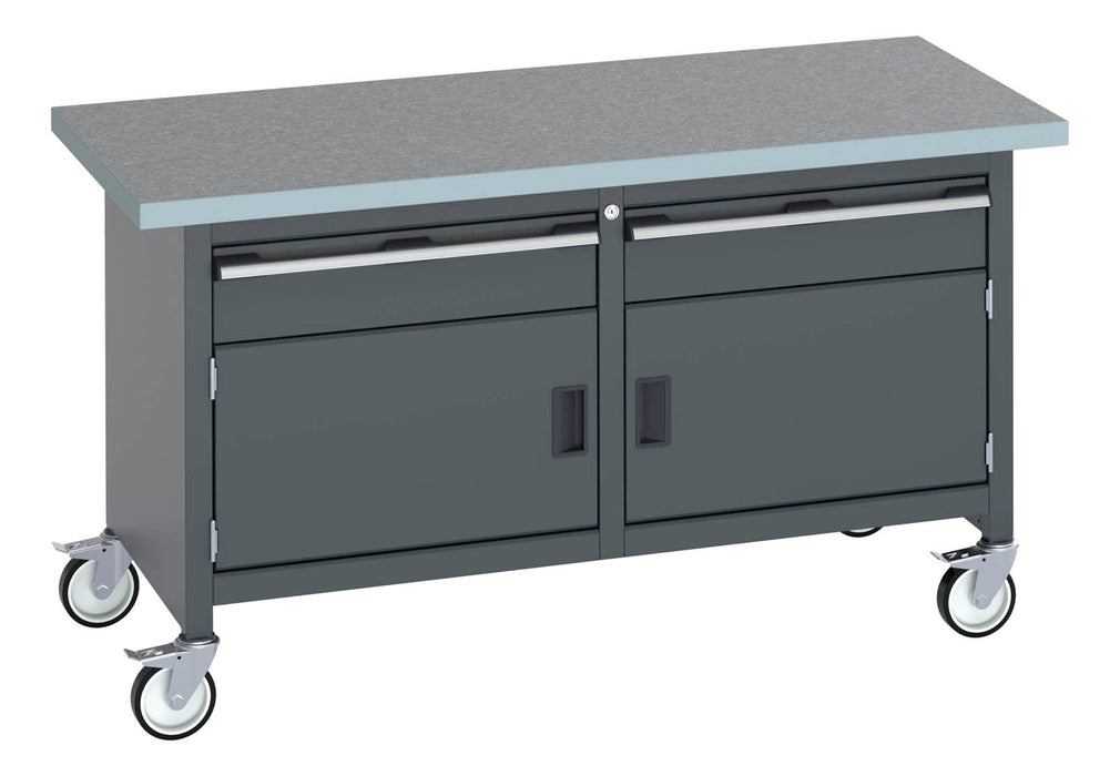 Bott Cubio Mobile Storage Bench (Lino) 1 Drawer-Door/1 Drawer-Door (WxDxH: 1500x750x840mm) - Part No:41002105