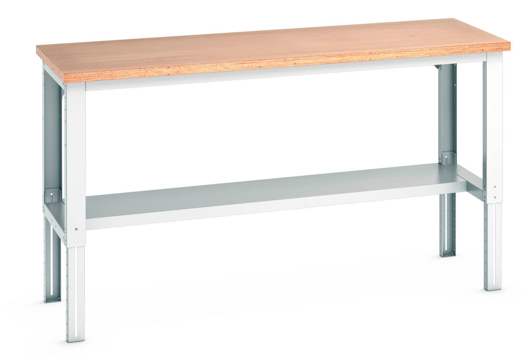 Bott Cubio Framework Bench Adjustable Height (Mpx) With Half Depth Shelf (WxDxH: 2000x750x740-1140mm) - Part No:41003217