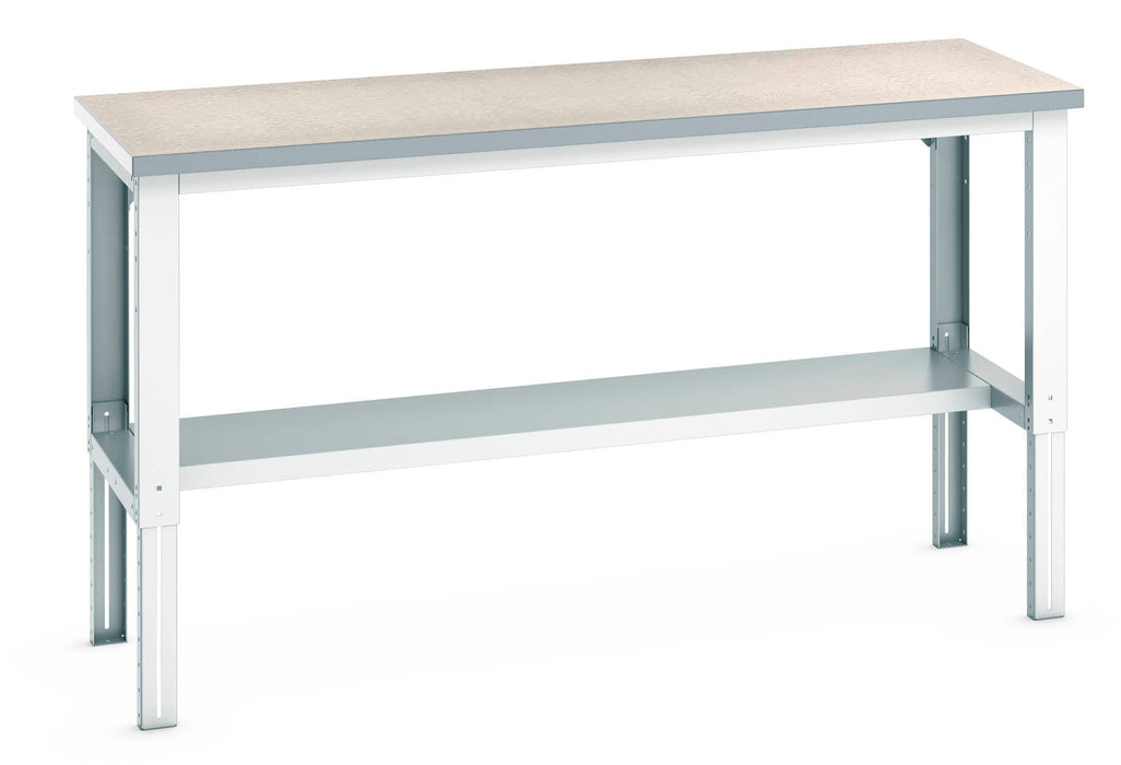 Bott Cubio Framework Bench Adjustable Height (Lino) With Half Depth Shelf (WxDxH: 2000x750x740-1140mm) - Part No:41003219