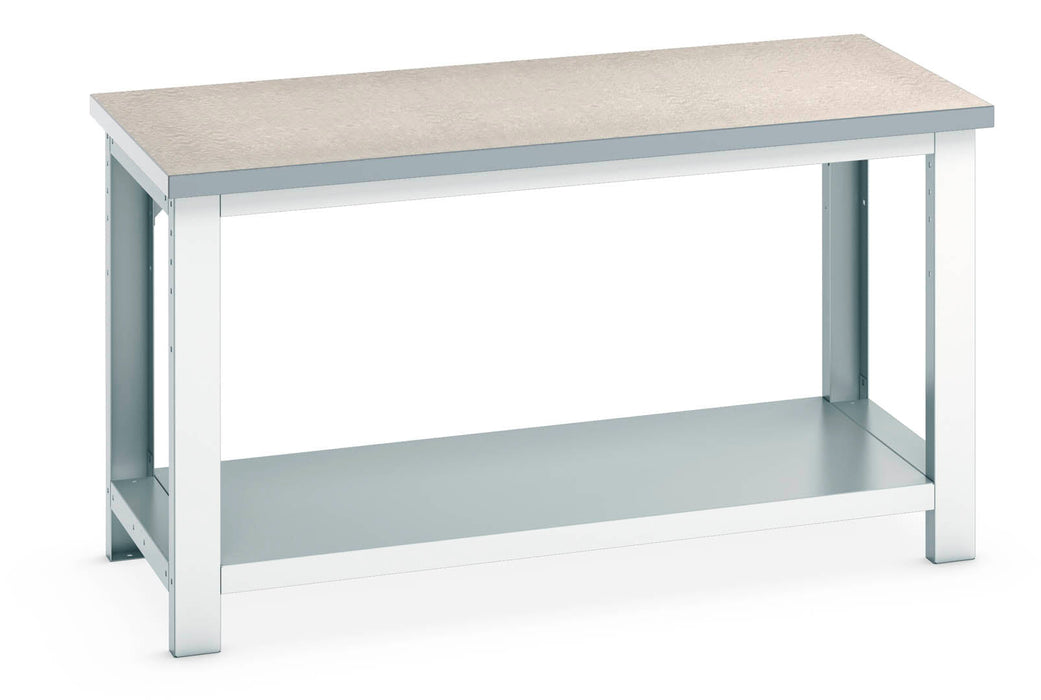 Bott Cubio Framework Bench (Lino) With Full Depth Shelf (WxDxH: 1500x750x840mm) - Part No:41003504