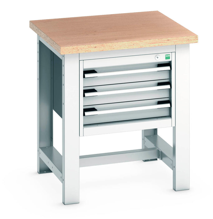 Bott Cubio Framework Bench (Mpx) With 3 Drawer Cabinet (WxDxH: 750x750x840mm) - Part No:41003524