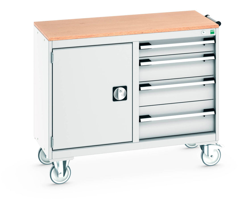 Bott Cubio Mobile Cabinet 50/50 (Mpx) Cupboard / 4 Drawer (WxDxH: 1050x525x890mm) - Part No:41006004
