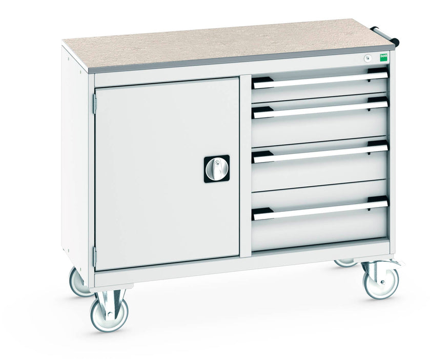 Bott Cubio Mobile Cabinet 50/50 (Lino) Cupboard / 4 Drawer (WxDxH: 1050x525x890mm) - Part No:41006005