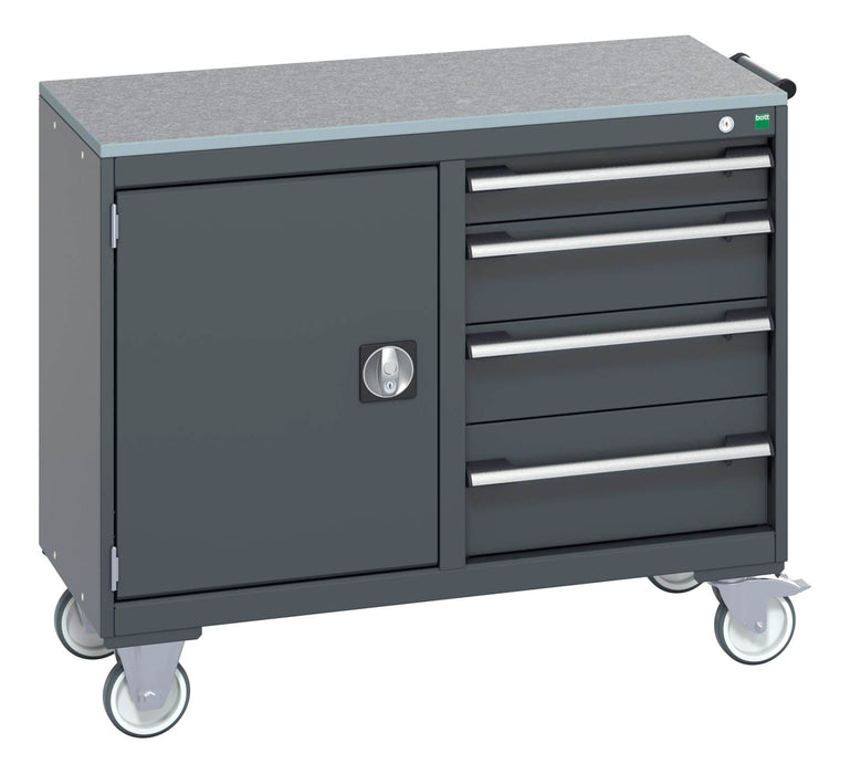 Bott Cubio Mobile Cabinet 50/50 (Lino) Cupboard / 4 Drawer (WxDxH: 1050x525x890mm) - Part No:41006005