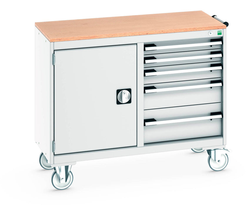 Bott Cubio Mobile Cabinet 50/50 (Mpx) Cupboard / 5 Drawer (WxDxH: 1050x525x890mm) - Part No:41006007