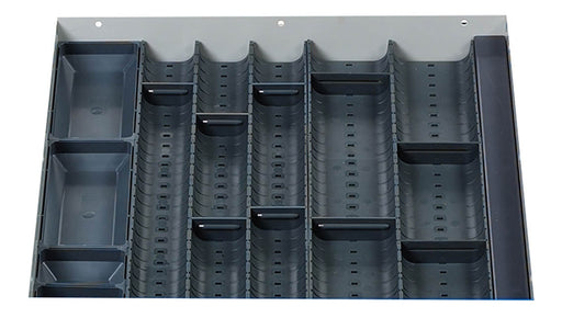 Cubio Trough Block Divider Kit 15 Compartment. For Cabinet - (WxDxH: 525x525x28mm) - Part No:43020004