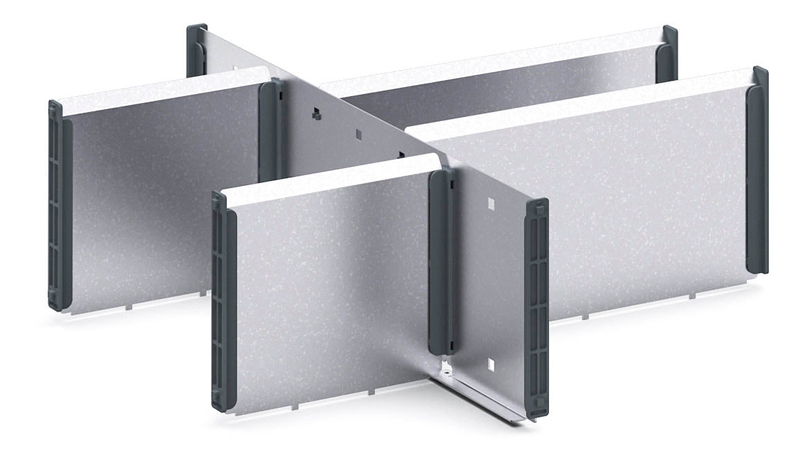 Cubio Adjustable Divider Kit 6 Compartment. For Cabinet - (WxDxH: 525x525x150mm) - Part No:43020626
