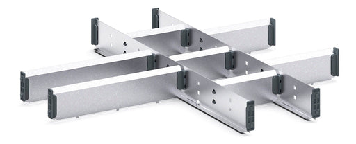 Cubio Adjustable Divider Kit 10 Compartment. For Cabinet - (WxDxH: 650x650x75mm) - Part No:43020640