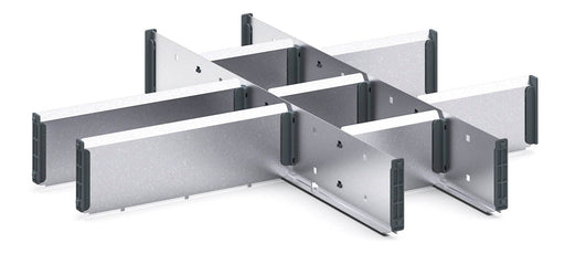 Cubio Adjustable Divider Kit 10 Compartment. For Cabinet - (WxDxH: 650x650x100mm) - Part No:43020642