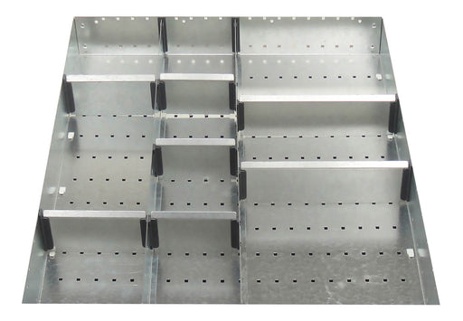 Cubio Adjustable Divider Kit 10 Compartment. For Cabinet - (WxDxH: 650x750x75mm) - Part No:43020646
