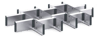 Cubio Adjustable Divider Kit 15 Compartment. For Cabinet - (WxDxH: 800x525x100mm) - Part No:43020655