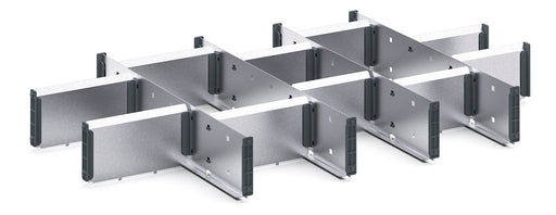 Cubio Adjustable Divider Kit 15 Compartment. For Cabinet - (WxDxH: 800x525x100mm) - Part No:43020655
