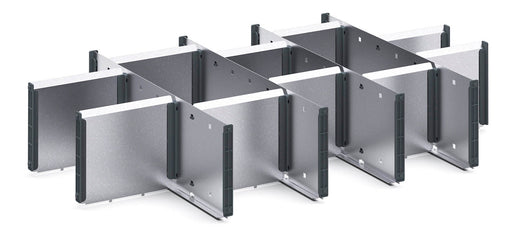 Cubio Adjustable Divider Kit 15 Compartment. For Cabinet - (WxDxH: 800x525x150mm) - Part No:43020657
