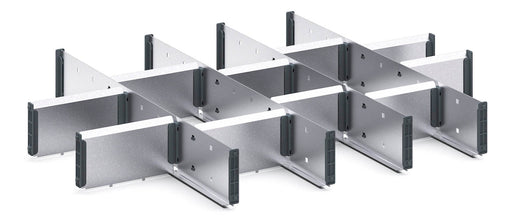 Cubio Adjustable Divider Kit 15 Compartment. For Cabinet - (WxDxH: 800x650x100mm) - Part No:43020661