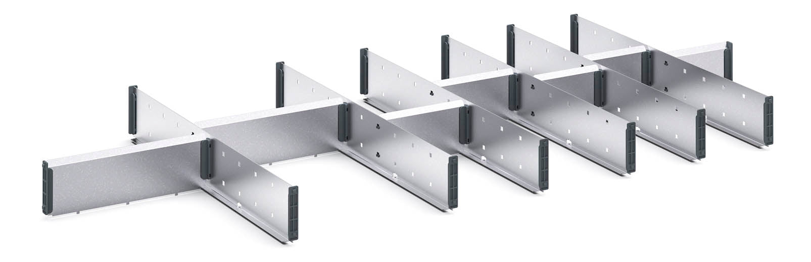 Cubio Adjustable Divider Kit 14 Compartment. For Cabinet - (WxDxH: 1300x650x75mm) - Part No:43020694