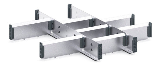 Cubio Adjustable Divider Kit 10 Compartment. For Cabinet - (WxDxH: 525x525x75mm) - Part No:43020711
