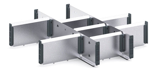 Cubio Adjustable Divider Kit 10 Compartment. For Cabinet - (WxDxH: 525x525x100mm) - Part No:43020712