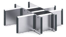 Cubio Adjustable Divider Kit 10 Compartment. For Cabinet - (WxDxH: 525x525x150mm) - Part No:43020713