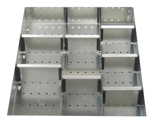 Cubio Adjustable Divider Kit 10 Compartment. For Cabinet - (WxDxH: 525x650x100mm) - Part No:43020715