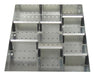 Cubio Adjustable Divider Kit 10 Compartment. For Cabinet - (WxDxH: 525x650x150mm) - Part No:43020716