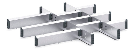 Cubio Adjustable Divider Kit 12 Compartment. For Cabinet - (WxDxH: 650x650x75mm) - Part No:43020720
