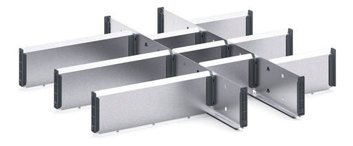 Cubio Adjustable Divider Kit 12 Compartment. For Cabinet - (WxDxH: 650x650x100mm) - Part No:43020721