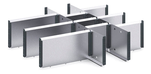 Cubio Adjustable Divider Kit 12 Compartment. For Cabinet - (WxDxH: 650x650x150mm) - Part No:43020722