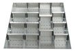 Cubio Adjustable Divider Kit 15 Compartment. For Cabinet - (WxDxH: 650x750x100mm) - Part No:43020724