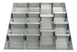 Cubio Adjustable Divider Kit 15 Compartment. For Cabinet - (WxDxH: 650x750x150mm) - Part No:43020725