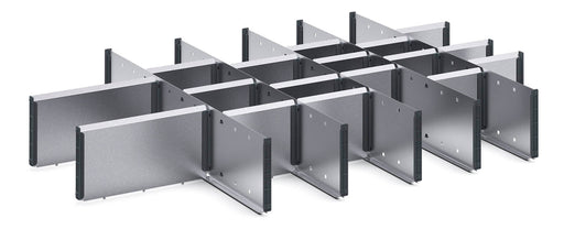 Cubio Adjustable Divider Kit 23 Compartment. For Cabinet - (WxDxH: 1050x750x150mm) - Part No:43020740