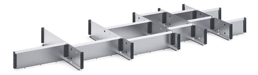 Cubio Adjustable Divider Kit 16 Compartment. For Cabinet - (WxDxH: 1300x525x100mm) - Part No:43020741