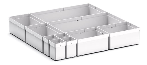 Cubio Plastic Box Divider Kit 10 Compartment. For Cabinet - (WxDxH: 525x525x100+ mm) - Part No:43020750