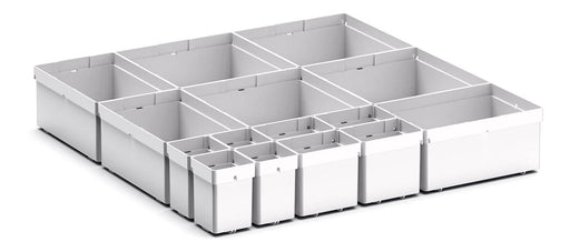 Cubio Plastic Box Divider Kit 15 Compartment. For Cabinet - (WxDxH: 525x525x100+ mm) - Part No:43020751