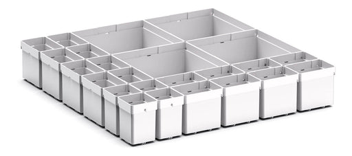 Cubio Plastic Box Divider Kit 24 Compartment. For Cabinet - (WxDxH: 525x525x100+ mm) - Part No:43020752