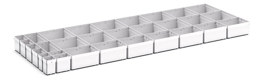 Cubio Plastic Box Divider Kit 31 Compartment. For Cabinet - (WxDxH: 1300x525x100+ mm) - Part No:43020781